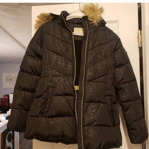 Michael Kors Black Jacket with Subtle Pattern